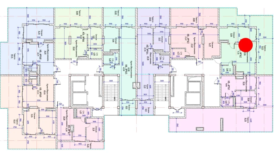 1-xonali xonadon 31.16 m²  17/17 qavat