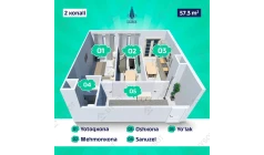 2-body.ApartmentCard.комнатная квартира 57.3 body.ApartmentCard.м²  2/2 body.ApartmentCard.этаж