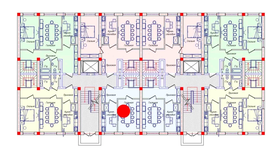 3-комнатная квартира 100.5 м²  1/1 этаж