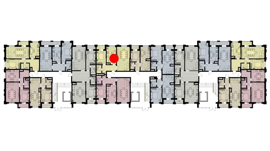 2-комнатная квартира 71.1 м²  3/3 этаж