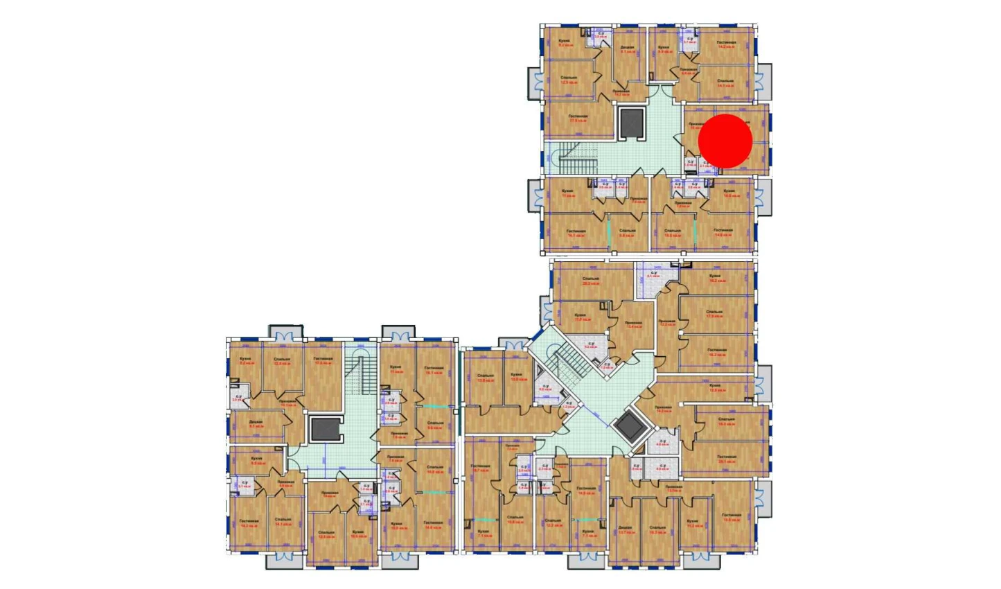 1-комн. квартира 36.9 м²  3/9 этаж | Жилой комплекс MBG