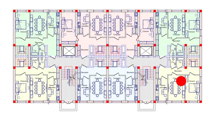 5-комнатная квартира 132.6 м²  1/1 этаж