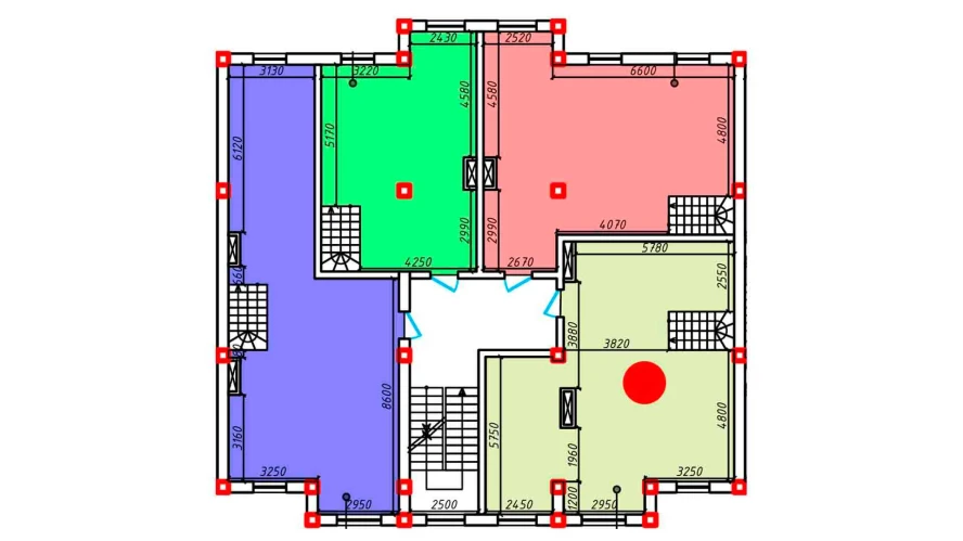 3-xonali xonadon 76.4 m²  5/5 qavat