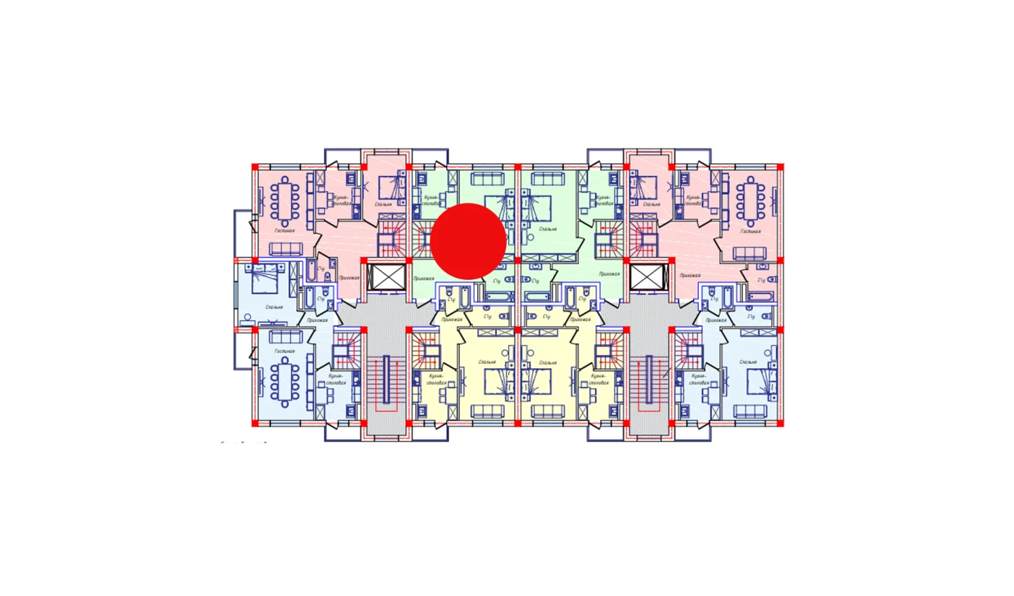 5-комнатная квартира 113.5 м²  7/7 этаж