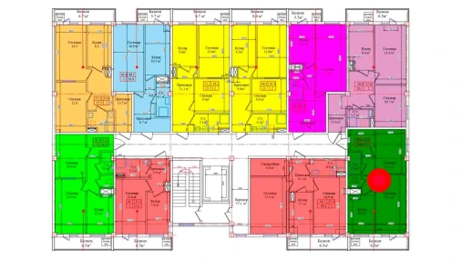 2-комнатная квартира 50.9 м²  6/9 этаж | Жилой комплекс CHIRCHIQ CITY