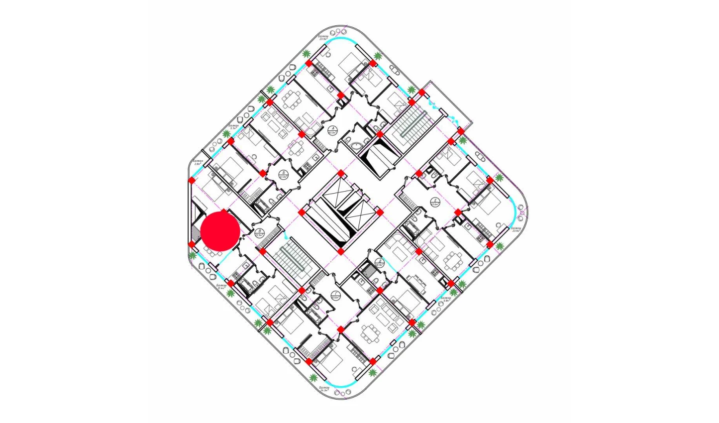 3-комнатная квартира 72.9 м²  17/17 этаж