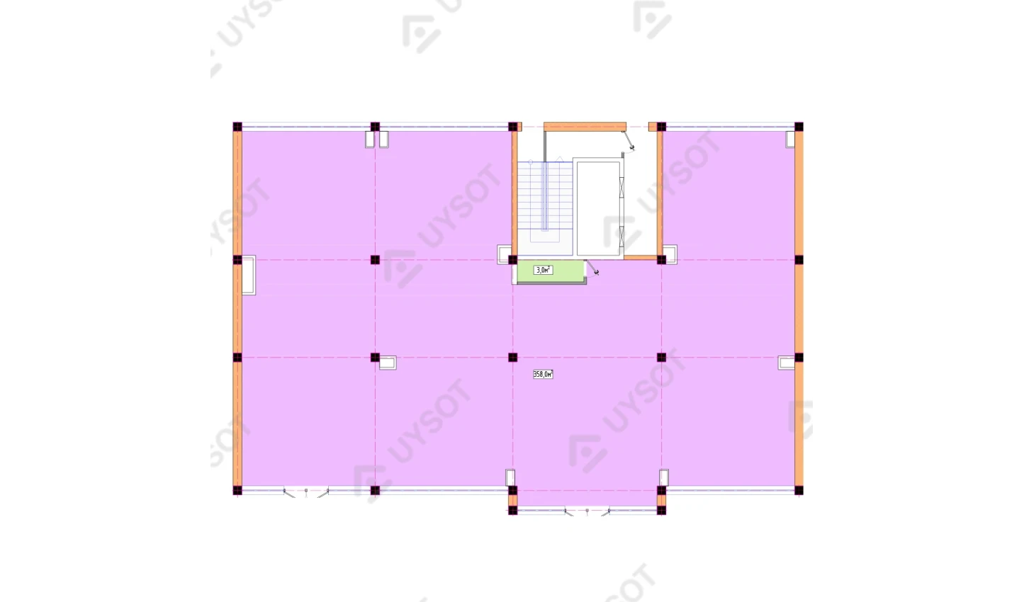 1-комнатная квартира 358 м²  1/1 этаж