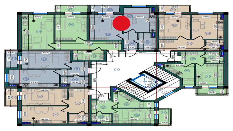 1-комн. квартира 75.6 м²  7/7 этаж | Жилой комплекс Bristol