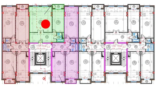 2-xonali xonadon 71.5 m²  4/8 qavat | Ziynat Capital Turar-joy majmuasi