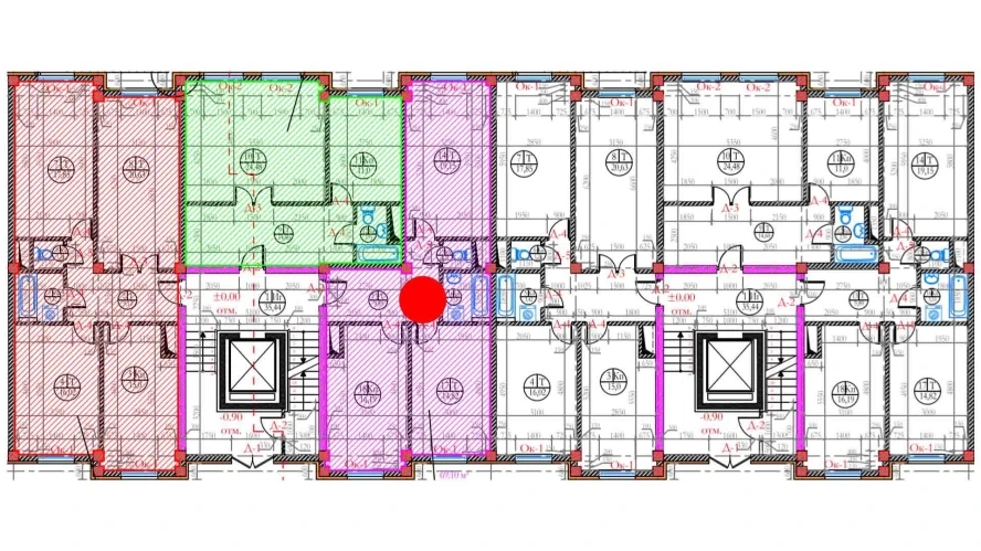 3-xonali xonadon 69.1 m²  1/1 qavat