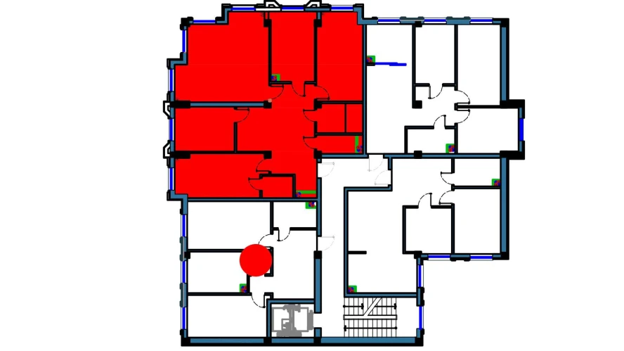 2-комнатная квартира 64 м²  2/2 этаж