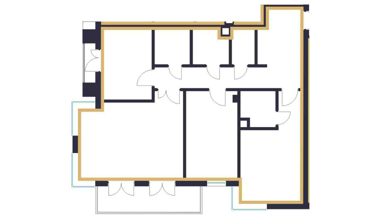 3-xonali xonadon 100.08 m²  10/10 qavat