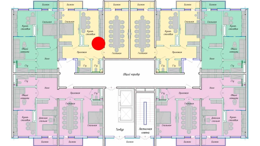 2-xonali xonadon 76.72 m²  9/12 qavat | SERGELI CITY Turar-joy majmuasi