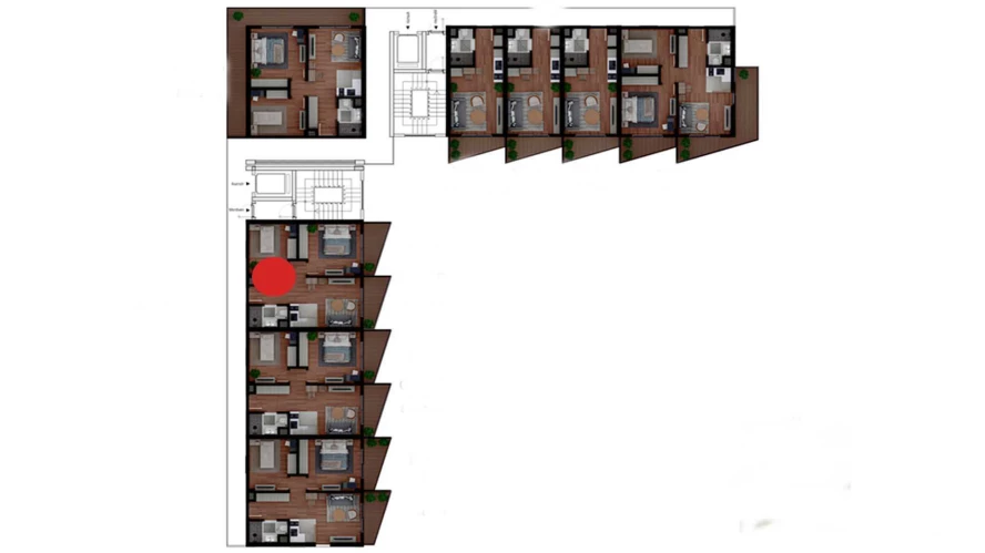 1-комнатная квартира 24.7 м²  3/3 этаж