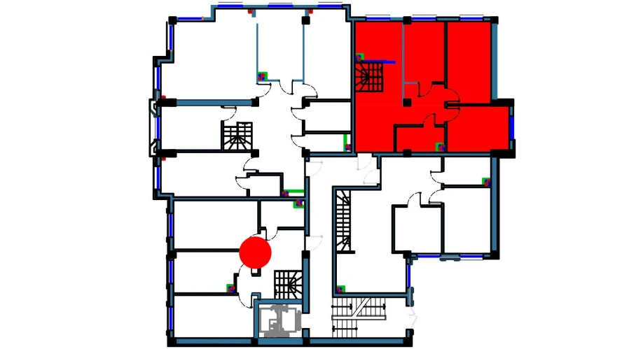 2-xonali xonadon 64 m²  1/1 qavat