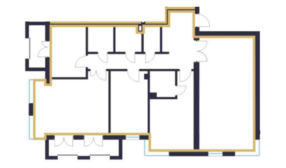 4-xonali xonadon 134.9 m²  5/5 qavat