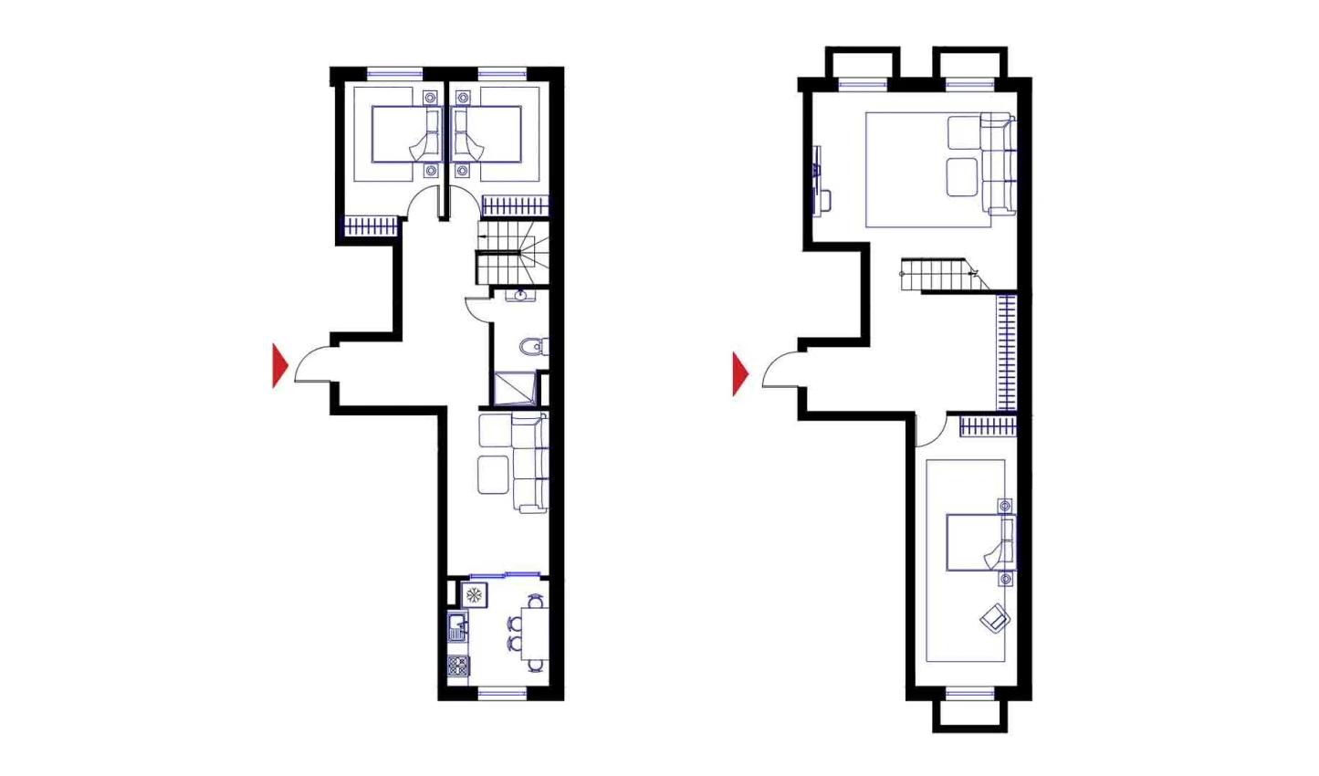 3-комнатная квартира 71.6 м²  1/1 этаж