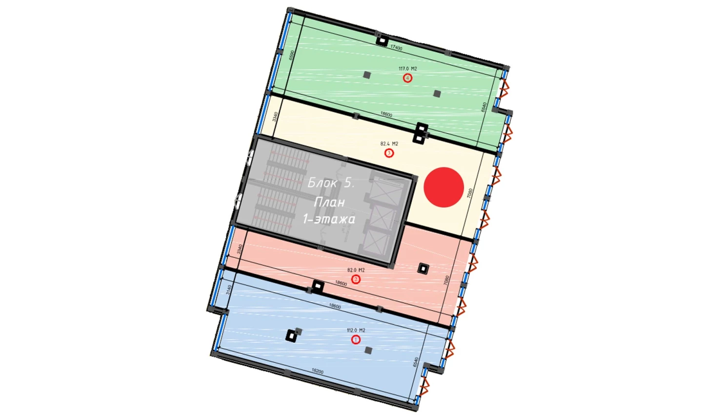 1-xonali xonadon 82.4 m²  3/3 qavat