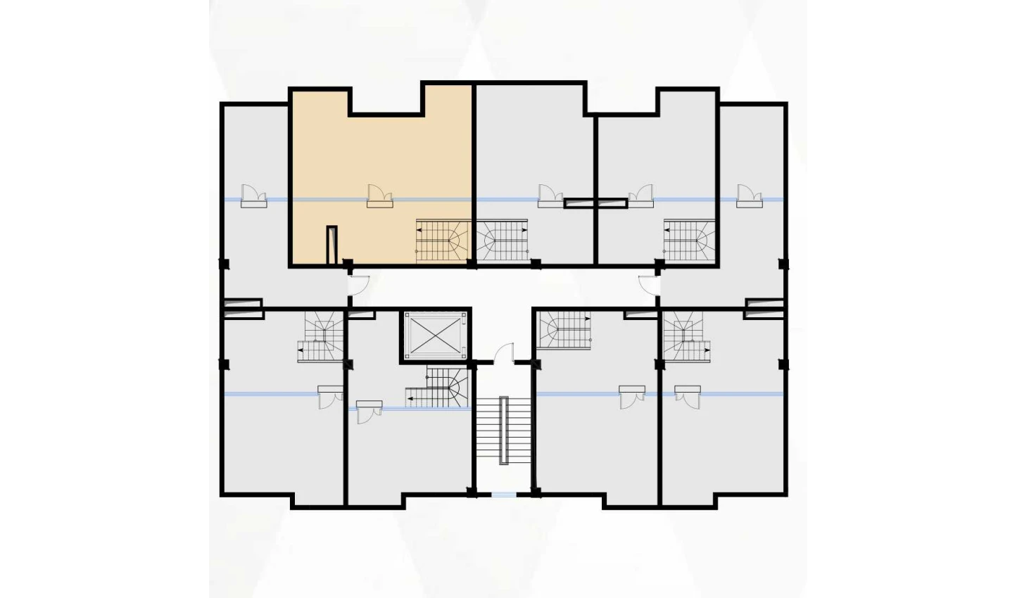 3-xonali xonadon 124.86 m²  7/7 qavat | Bochka Resort Turar-joy majmuasi