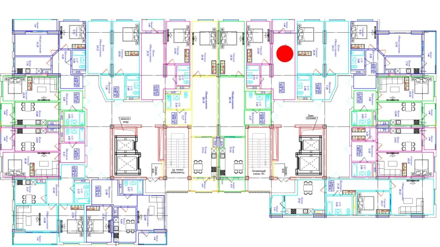 1-комнатная квартира 44.2 м²  5/5 этаж