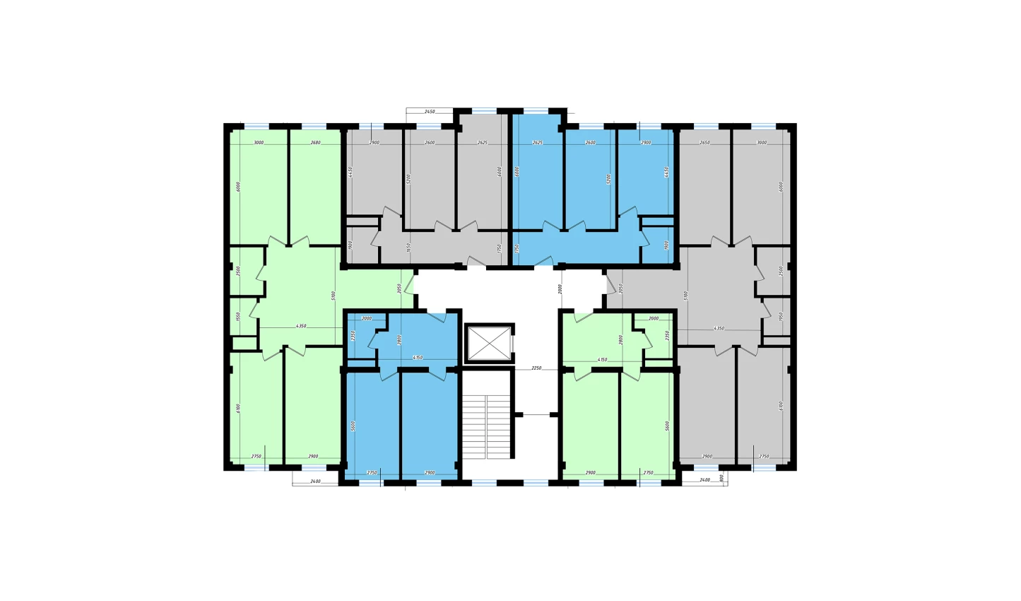 3-комнатная квартира 109.1 м²  10/10 этаж