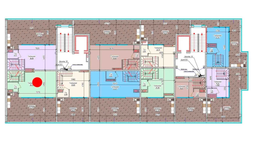 3-xonali xonadon 81.6 m²  9/9 qavat | Aero Town Turar-joy majmuasi