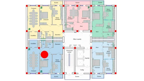 2-xonali xonadon 78.7 m²  12/12 qavat | SERGELI CITY Turar-joy majmuasi