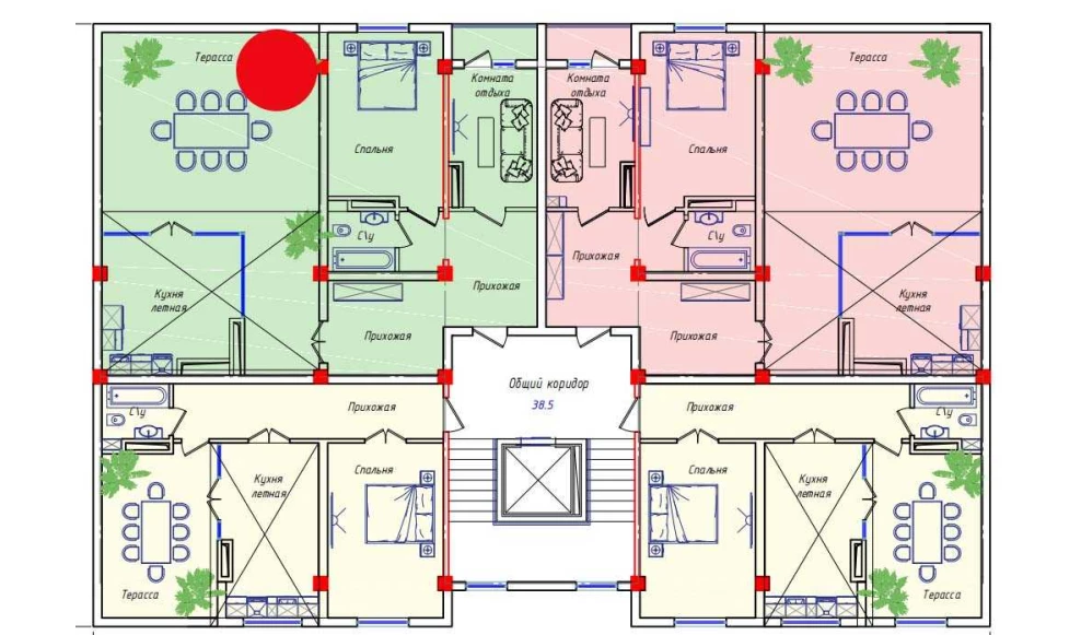 2-комнатная квартира 121.22 м²  10/10 этаж