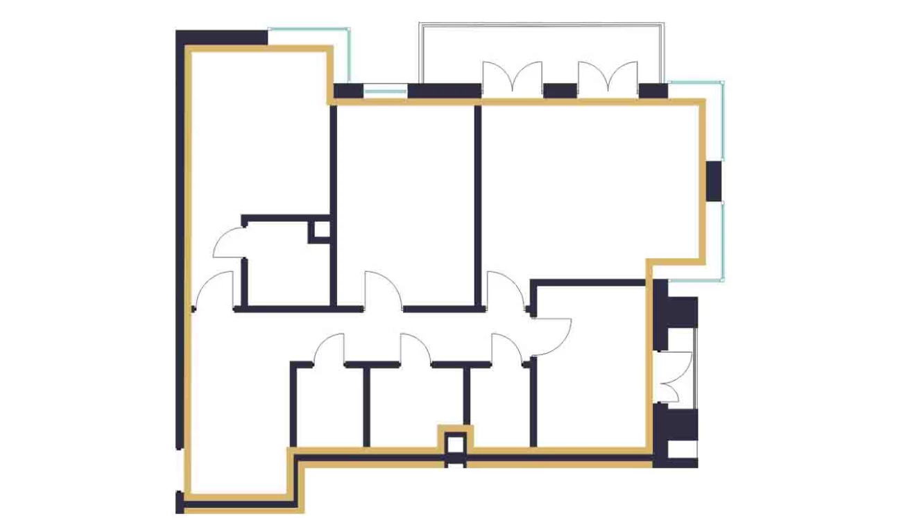 3-xonali xonadon 97.14 m²  10/10 qavat