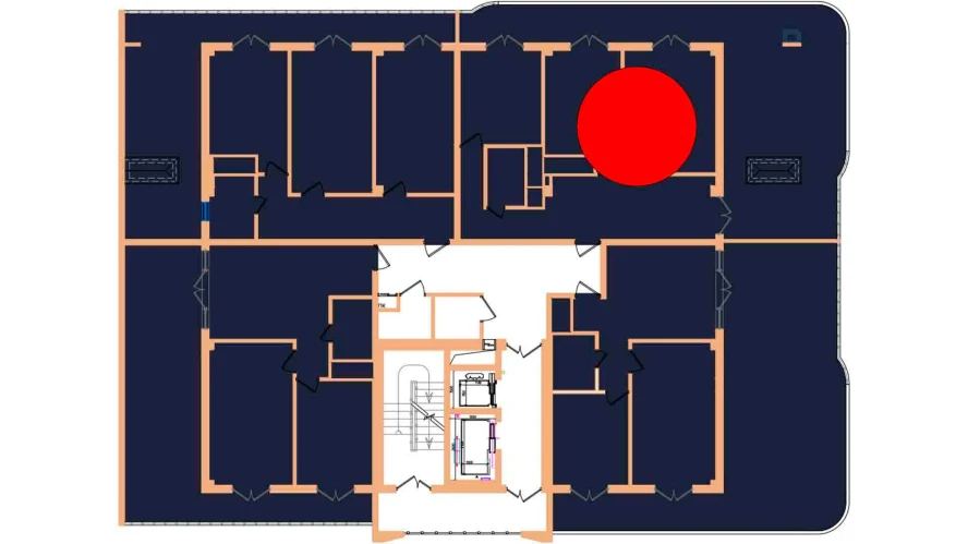 1-xonali xonadon 96.5 m²  17/17 qavat