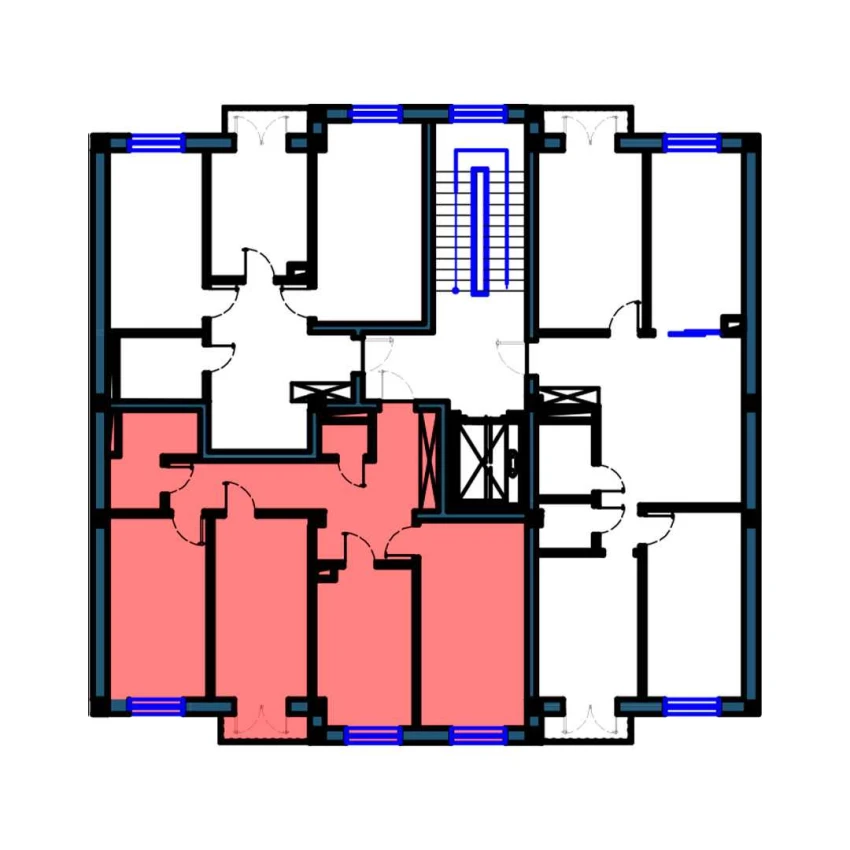 3-xonali xonadon 85 m²  6/9 qavat | KO'KSAROY Turar-joy majmuasi