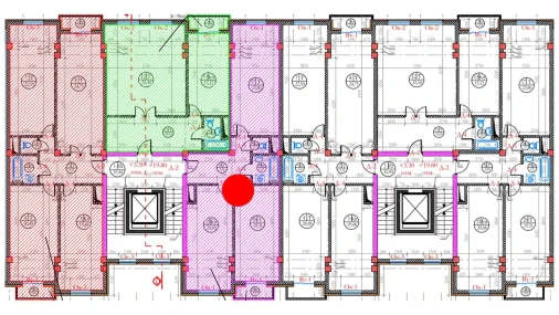 3-xonali xonadon 86 m²  6/8 qavat | Ziynat Capital Turar-joy majmuasi