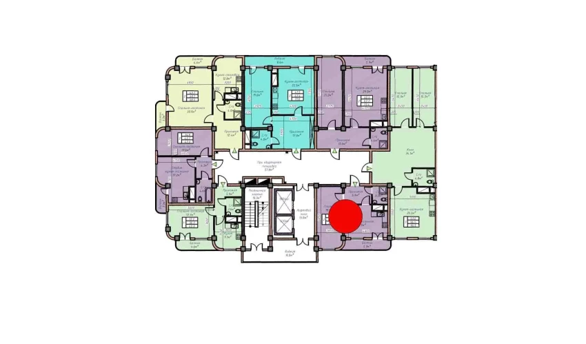 2-xonali xonadon 49.9 m²  6/16 qavat | Havas Premium Turar-joy majmuasi