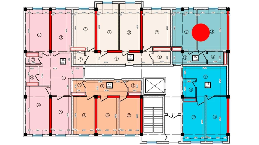 1-xonali xonadon 48.58 m²  2/2 qavat