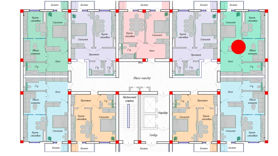 2-комнатная квартира 50.18 м²  2/2 этаж