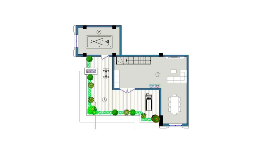 4-xonali xonadon 189 m²  9/9 qavat | FLORYA RESIDENCE Turar-joy majmuasi