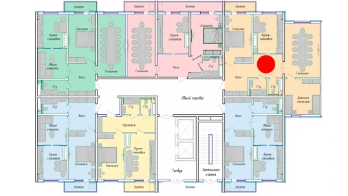 2-комнатная квартира 91.42 м²  9/12 этаж | Жилой комплекс SERGELI CITY