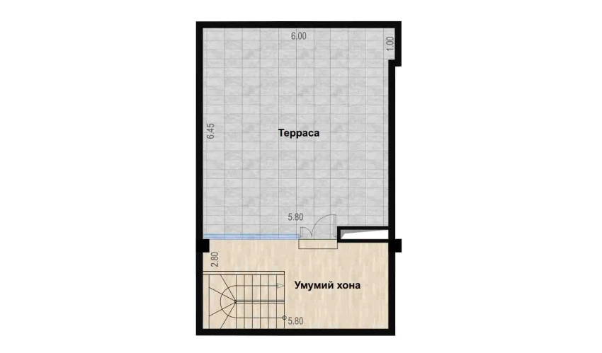 2-комнатная квартира 106.46 м²  7/7 этаж | Жилой комплекс Bochka Resort