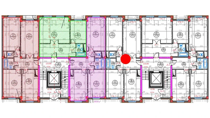 4-комнатная квартира 89.17 м²  1/1 этаж