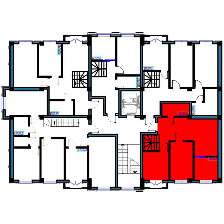 2-xonali xonadon 137.5 m²  9/9 qavat | FLORYA RESIDENCE Turar-joy majmuasi