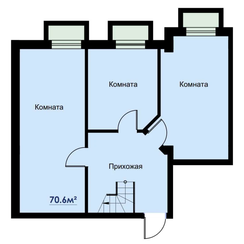 3-xonali xonadon 140.2 m²  1/6 qavat | CHOSHTEPA GARDEN Turar-joy majmuasi