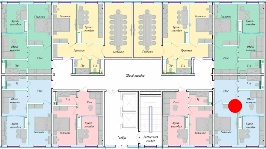 2-комнатная квартира 50.85 м²  1/1 этаж