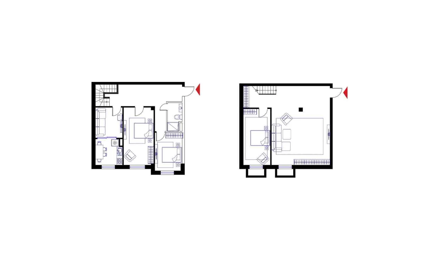 3-комнатная квартира 77.7 м²  1/1 этаж