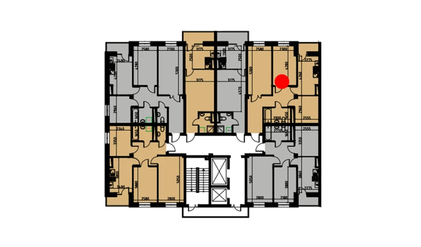 3-комнатная квартира 62.02 м²  3/3 этаж