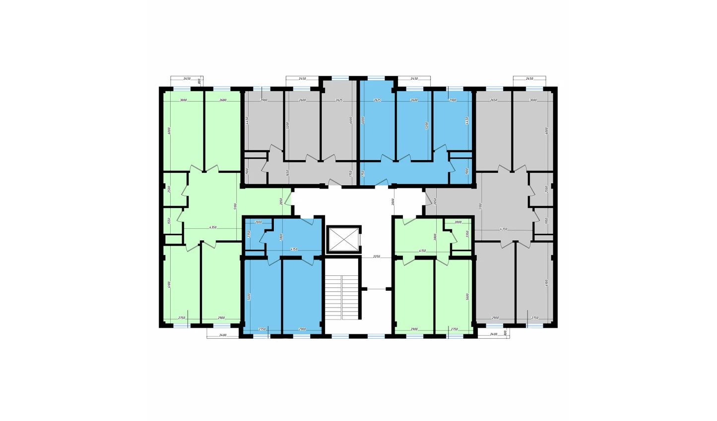 3-комнатная квартира 105 м²  10/10 этаж