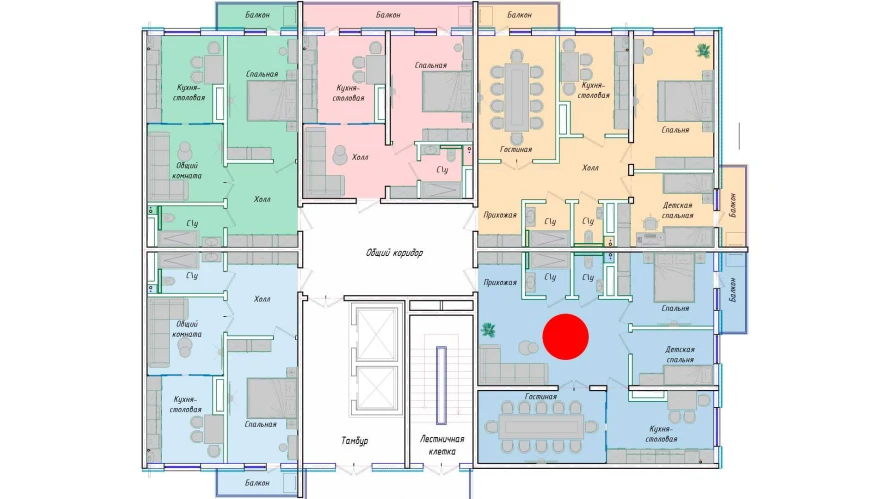 3-xonali xonadon 83.47 m²  12/12 qavat | SERGELI CITY Turar-joy majmuasi