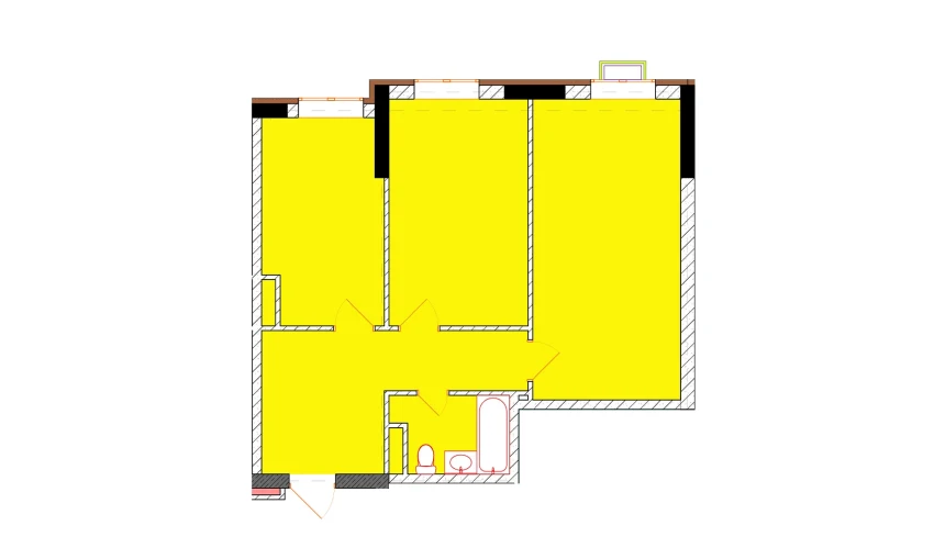 2-комнатная квартира 65 м²  1/9 этаж | Жилой комплекс Uchtepa Avenue