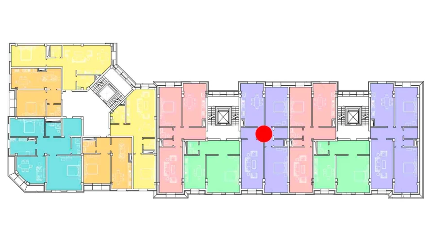 4-комнатная квартира 133 м²  8/8 этаж