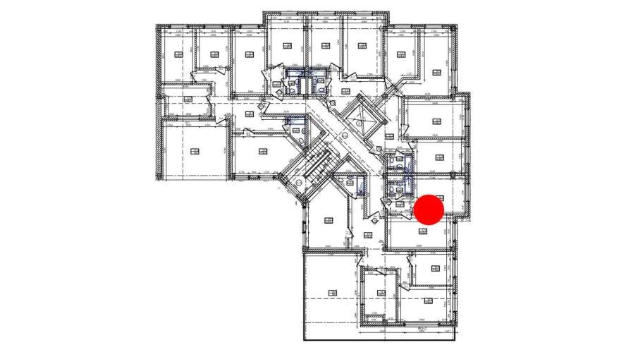 1-комнатная квартира 39.3 м²  8/8 этаж