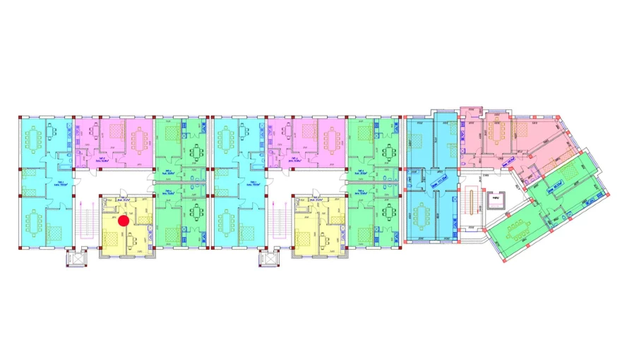 2-комнатная квартира 51.47 м²  6/6 этаж